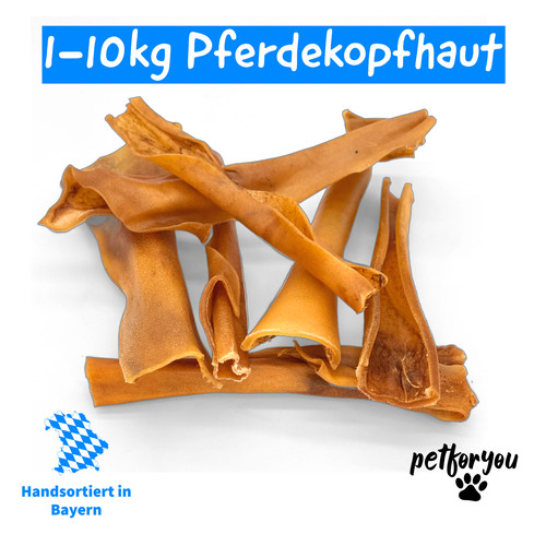 Pferdekopfhaut für hunde - pferdekopfhaut, |